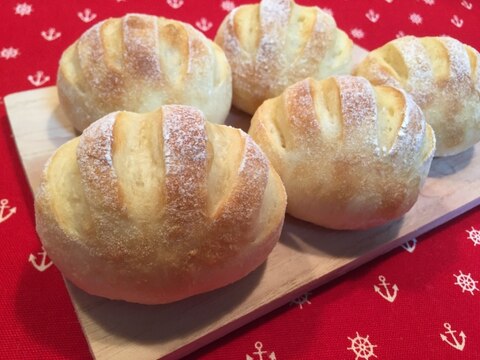 朝ごパンに！もちふわ簡単みるくパン